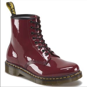 Dr Martens 1460 Patent Leather Lace Up Boots